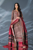 Nishat Linen 3 Piece - Gold Printed Embroidered Suit - 42401374 Online Shopping