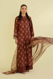 Nishat Linen 3 Piece - Gold Printed Suit - 42401387 Online Shopping