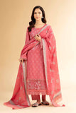 Nishat Linen 3 Piece - Printed Embroidered Suit - 42401820-1 Online Shopping