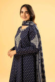 Nishat Linen 3 Piece - Silver Printed Embroidered Suit - 42401862 Online Shopping