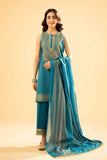Nishat Linen 3 Piece - Gold & Silver Printed Embroidered Suit - 42401866 Online Shopping