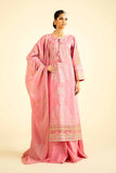 Nishat Linen 3 Piece - Gold & Silver Printed Embroidered Suit - 42401907 Online Shopping