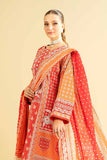 Nishat Linen 3 Piece - White & Silver Paste Printed Embroidered Suit - 42401908 Online Shopping