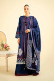 Nishat Linen 3 Piece - White &amp; Pink Paste Printed Embroidered Suit - 42401913 Online Shopping