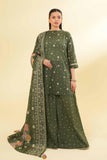 Nishat Linen 3 Piece - Printed Loose Fabric - 42403036 Online Shopping