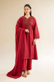 Nishat Linen 3 Piece - Jacquard Embroidered Suit - 42501042 Online Shopping