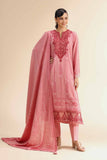 Nishat Linen 3 Piece - Jacquard Embroidered Suit - 42501050 Online Shopping