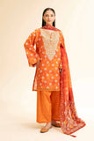 Nishat Linen 3 Piece - Printed Embroidered Suit - 42501222 Online Shopping