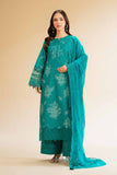 Nishat Linen 3 Piece - Printed Embroidered Suit - 42501278 Online Shopping
