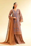 Nishat Linen 3 Piece - Printed Embroidered Suit - 42501282 Online Shopping