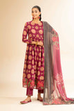 Nishat Linen 3 Piece - Printed Embroidered Suit - 42501315 Online Shopping