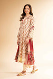 Nishat Linen 3 Piece - Printed With Laces Suit - 42501327 Online Shopping