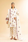 Nishat Linen 3 Piece - Printed Embroidered Suit - 42501358 Online Shopping