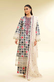 Nishat Linen 3 Piece - Printed Embroidered Suit - 42501364 Online Shopping
