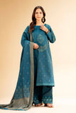 Nishat Linen 3 Piece - Jacquard Embroidered Suit - 42501402 Online Shopping