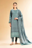 Nishat Linen 3 Piece - Jacquard Embroidered Suit - 42501405 Online Shopping