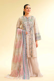 Nishat Linen 3 Piece - Gold Printed Embroidered Suit - 42501416 Online Shopping
