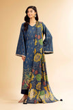 Nishat Linen 3 Piece - Gold Printed Embroidered Suit - 42501419 Online Shopping