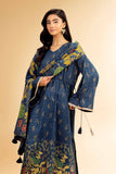 Nishat Linen 3 Piece - Gold Printed Embroidered Suit - 42501419 Online Shopping
