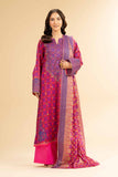 Nishat Linen 3 Piece - Gold Printed Embroidered Suit - 42501420 Online Shopping