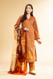 Nishat Linen 3 Piece - Digital Printed Embroidered Suit - 42501616 Online Shopping