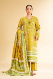Nishat Linen 3 Piece - Flatbed Paste Embroidered Suit - 42501659 Online Shopping