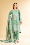 Nishat Linen 3 Piece - Flatbed Paste Embroidered Suit - 42501667 Online Shopping