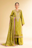 Nishat Linen 3 Piece -  Paste Printed Embroidered Suit - 42501810 Online Shopping