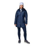 Collegiate Navy Women's Jacket Columbia Heavenly Long Hooded - AmEss | Women's Coat & Jacket