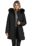 Black Women's Coat Parka Winter Jacket Warm Thicken Long Outwear - AmEss | Women's Coat & Jacket