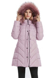Peachy Beige Women's Coat Parka Winter Jacket Warm Thicken Long Outwear - AmEss | Women's Coat & Jacket