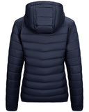 Dark Grey fold in Pocket Women's Winter Coat Packable Lightweight Full-Zip Puffer with Hood Quilted - AmEss | Women's Coat & Jacket