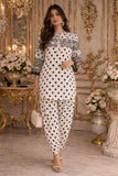 D6 - White Polka Saadia Asad Brand Original Fabrics