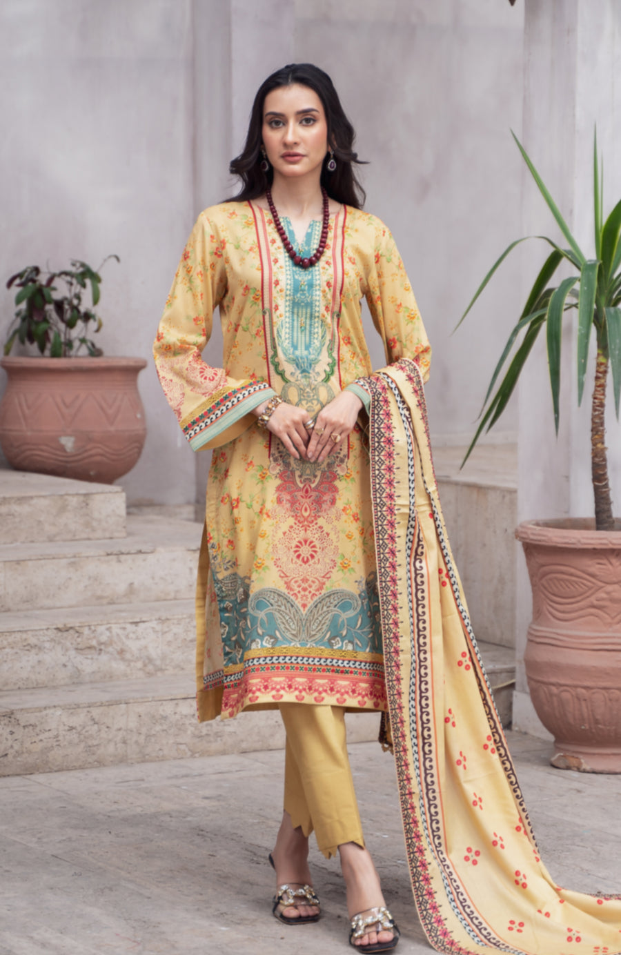 Al Zohaib CBL-V3-24-07 Cutwork Bliss Lawn Dupatta Edition 2024