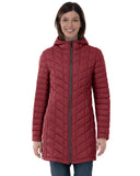Burgundy Mid Length Warm Slim Puffer Lightweight and Hooded - Outdoor Ventures | Women's Coat & Jacket