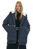Navy Women's Thickened Down Jacket with Filler and Duck Feather - Orolay | Women's Coat & Jacket