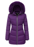 Purple Women's Jacket Winter Windproof Warm Down Coats Waterproof - AmEss | Women's Coat & Jacket