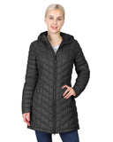 Black Mid Length Woman Slim Coats Lightweight Warm Puffer - Outdoor Ventures | Women's Coat & Jacket