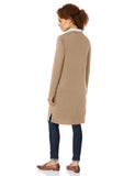 Light Gray Women's Cardigan Sweater Lightweight Longer Length - AmEss | Women's Coat & Jacket