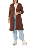 Chocolate Women's Cardigan Sweater Lightweight Longer Length - AmEss | Women's Coat & Jacket