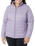 Grape Women's Puffer Jacket Long-Sleeve Water-Resistant Packable - AmEss | Women's Coat & Jacket