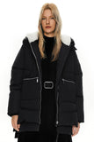 Black Women's Thickened Down Jacket with Filler and Duck Feather - Orolay | Women's Coat & Jacket