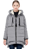 Gray Women's Thickened Down Jacket with Filler and Duck Feather - Orolay | Women's Coat & Jacket