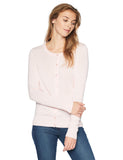 Light Pink Women's Sweater Crewneck Cardigan - AmEss | Women's Coat & Jacket
