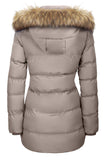 Black Women's Winter Thicken Jacket Puffer Coat Warm with Faux Fur - WenVen | Women's Coat & Jacket