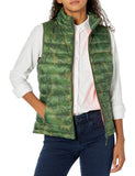 Green Camo Women's Jacket Puffer Vest Lightweight Water-Resistant Packable - AmEss | Women's Coat & Jacket