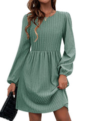 Mint Green Women's Casual Knit Sweater for Fall Dresses - Zeagoo