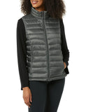 Charcoal Heather Women's Jacket Puffer Vest Lightweight Water-Resistant Packable - AmEss | Women's Coat & Jacket