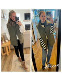 Armygreen Womens Zip Jacket Coat Up Puffer Vest Stand Collar - Athlisan | Women's Coat & Jacket