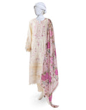 Beige Lawn Embroidered 3PC-JLAWN-S-25-821-S Juniad Jamshaid Brand Original Fabrics